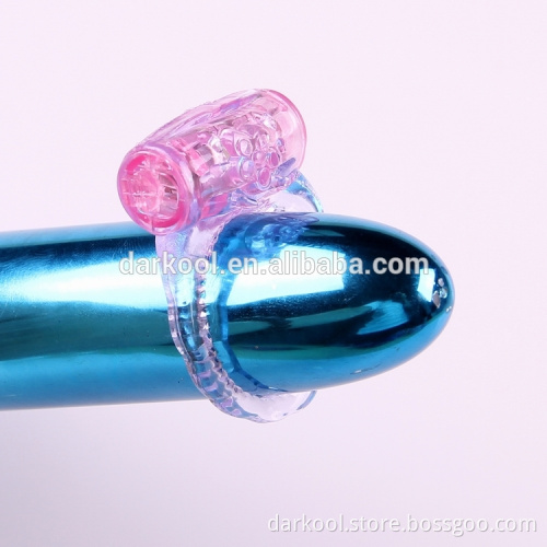 C010/Hot selling sex toy for men comfortable vibrating rubber penis cock ring